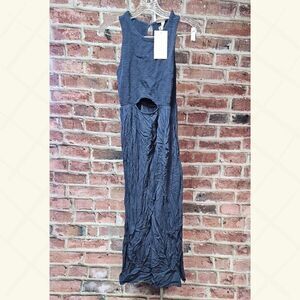 Isabel Maternity Smocked Maxi Dress – Women’s Size XS Navy Cut-Out NEW